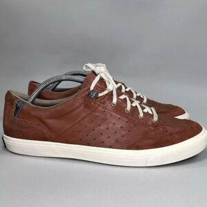 Cole Haan Men's Size 12 Grand OS Brown Leather Tennis Sneakers